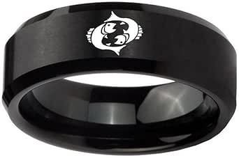 HIJONES Anello Corona Uomo In Acciaio Inossidabile 316L – Nero Oro, Larghezza 12mm - 3