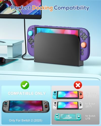 Image of Dockable Protective Case for Nintendo Switch 2 -Purple