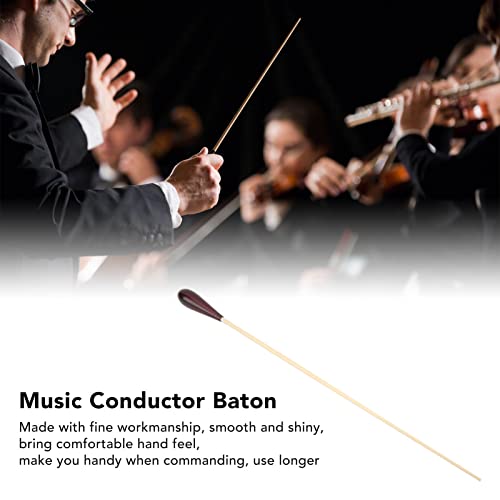 Qqmora Music Conducting Baton Professional Lightweight Maple Handle Orchestra Conductor Baton with Luxury Wood Storage Box for Bands Choirs and Orchestras - Thumbnail 4