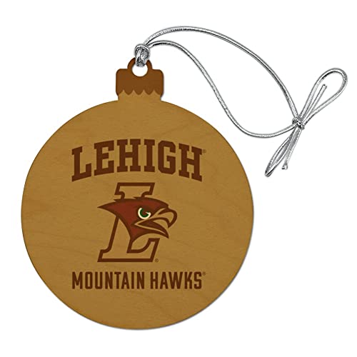 GRAPHICS & MORE Lehigh University Mountain Hawks Logo Wood Christmas Tree Holiday Ornament