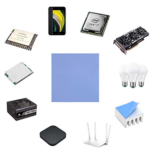 Thermal Pad,100X100X1Mm 6W/M.k Thermal Conductivity,With Good Efficient Heat Dissipation Performance,For Laptop Heatsink/Cpu/Gpu/Ssd/Ic/Led Cooler #TOP1