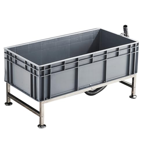 GOCHUSX Évier De Vadrouille en Plastique, Seaux À Vadrouille Ménagers, Cuve De Service À Vadrouille Commerciale pour Cuisines Commerciales, Restaurants, Garages(80x40x39cm)