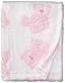 Stephan Baby Pot-Bellied Bear Ultra Soft Plush Fleece Blanket, Pink