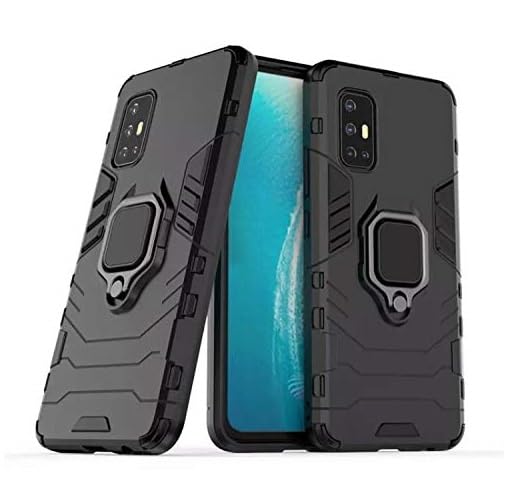 Image of ONELIKE 360 Shockproof Slim Drop Full Body Protection Robot Ring Phone Back Cover for vivo 1919 / vivo V17 - Black
