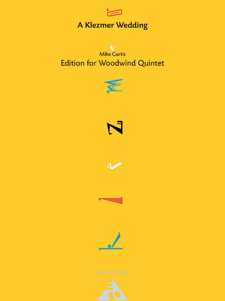 Musique Klezmer pour quintette à vent complet avec partition et parties séparées