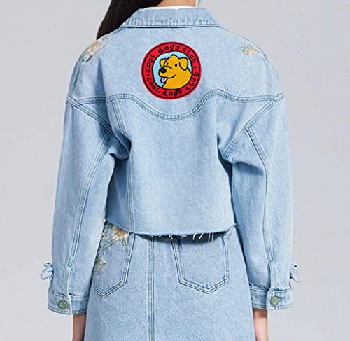 Ulricar Cool Dogs Club Patch Cartoon Animal Embroidery Cute Dogs Iron On/Sew On Applique For Dress Jeans Jackets Backpacks Applique Diy Accessory, Multicolor (Wjh-Yf7) #TOP2