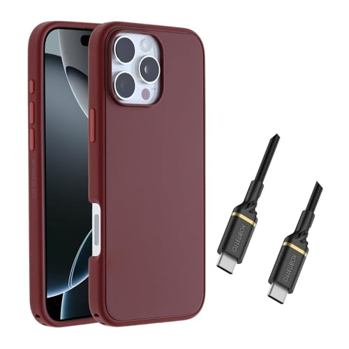 Coque iPhone 16 Pro Max OtterBox Symmetry MagSafe pour un quotidien dynamique en rouge brique