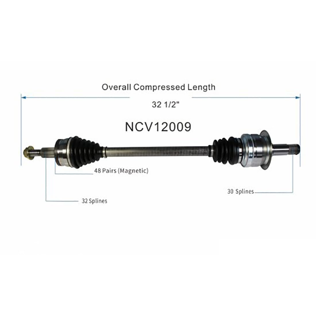 Amazon.com: Taungkan Rear Right CV Axle Shaft Assembly 2PC