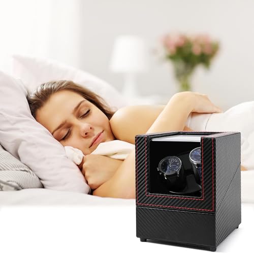 Kalawen Watch Winder for Rolex, Automatic Watch Winder, Double Watch Winder with Japanese Quiet Motor AC Adapter for Men\'s and Women\'s Watches