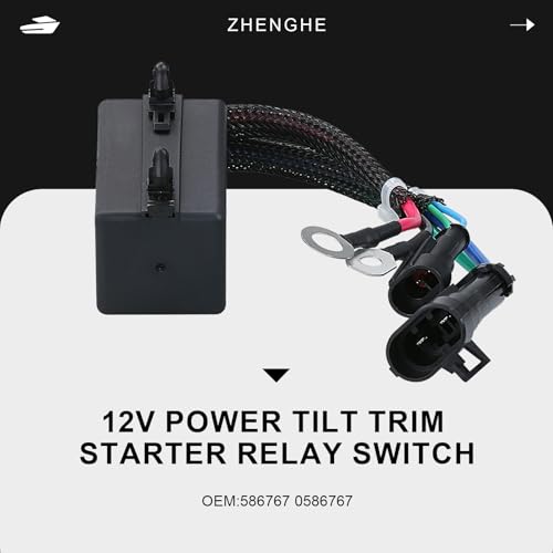 Relais de démarrage Evinrude E-TEC 12V avec connecteur Plug and Play rapide