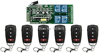 AC110V 220V 4CH RF Wireless Remote Control System/Radio Switch Remote Switch 220v Learning Code Receiver +6 Remote Controller