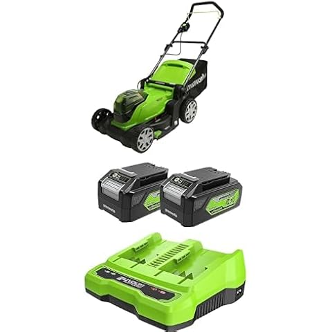 Greenworks 48V Cordless Lawn Mower with Mulcher Cover