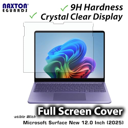 Image of NAXTON 9H Pro+ Unbreakable Screen Guard for Microsoft New Surface Pro 12 Inch Laptop /Tablet [Scratch Free] [Residue Free] [Smooth Touch] Provides 10x times extra Safety to the Screen and Keeps Eyes Healthy.