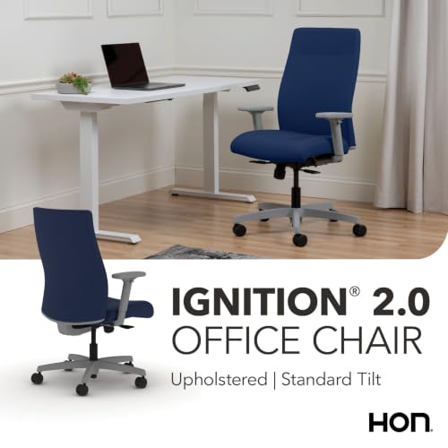 Image of HON Ignition 2.0 Ergonomic Office Chair, Lumbar Support, Desk Chair, Indigo