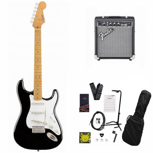 Squier Classic Vibe 50s Stratocaster Maple FB Black �G���L�M�^�[ 10W�A���v�t���G���L�M�^�[���S�҃Z�b�gR