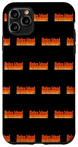 Staten Island, estilo retro de los años 80 de Nueva York Carcasa para iPhone 11 Pro Max