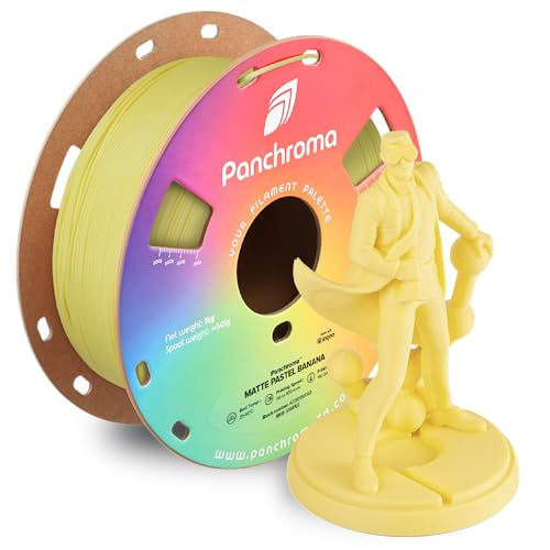 Image of Polymaker Panchroma Matte PLA Filament, Pastel Banana 1.75mm 1kg 3D Printing Filament, Formerly Polyterra Matte, Fit Most FDM 3D Printers, 1kg Spool (2.2lbs)