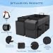 Imagen de RICKMASK Organizador Maletero Coche: Organizador de Coche para Almacenamiento Plegable con 2 Compartimentos Estándar