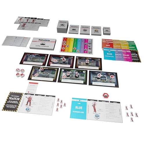 Paranoia: The Uncooperative Board Game - Estrategia, Traición y Supervivencia en Alpha Complex, Ideal para Noches de Juego con Adultos, Edades 14+, 2-6 Jugadores, 60-90 Minutos de Juego, Fabricado por Modiphius Entertainment miniatura 3