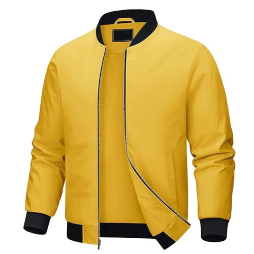 Men‘S Jacket Lightweight Full Zip Casual Jackets Windbreaker Travel Work Coat2