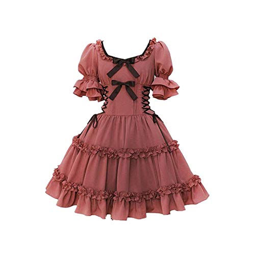 MLYWD Kawaii Mujeres Lolita algodón Princesa Vestido Estilo Corte gótico Tanque Vestido...
