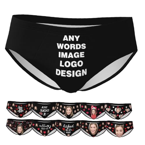 Custom Men's Underwear Briefs with Photo Personalized Novelty Face Photo Underwear for Men