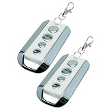 433 MHz Télécommande Portail,4 Canaux Télécommande Porte De Garage Compatible avec Avidsen 104257,114253,104250, 104251, 104350, 654100, 654300(2pcs)