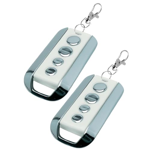 433 MHz Télécommande Portail,4 Canaux Télécommande Porte De Garage Compatible avec Avidsen 104257,114253,104250, 104251, 104350, 654100, 654300(2pcs)