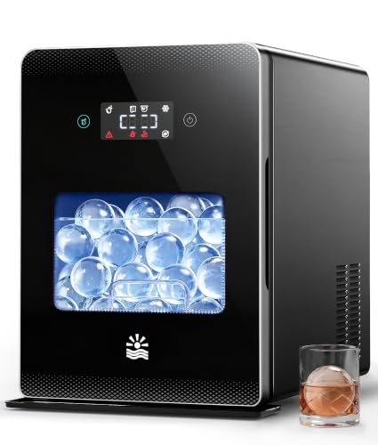 2" Ice Ball Maker, 4 Ice Spheres in 35min, 144pcs/Day for Whiskey