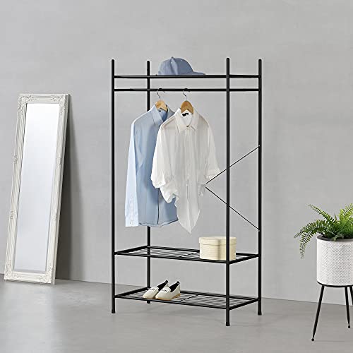 Organizzatore Guardaroba, Scaffalatura con Asta