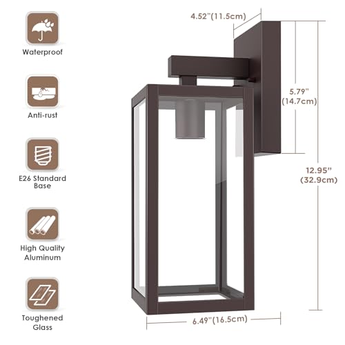 Image of MAXvolador Outdoor Wall Light Fixture, Exterior Waterproof Wall Lantern