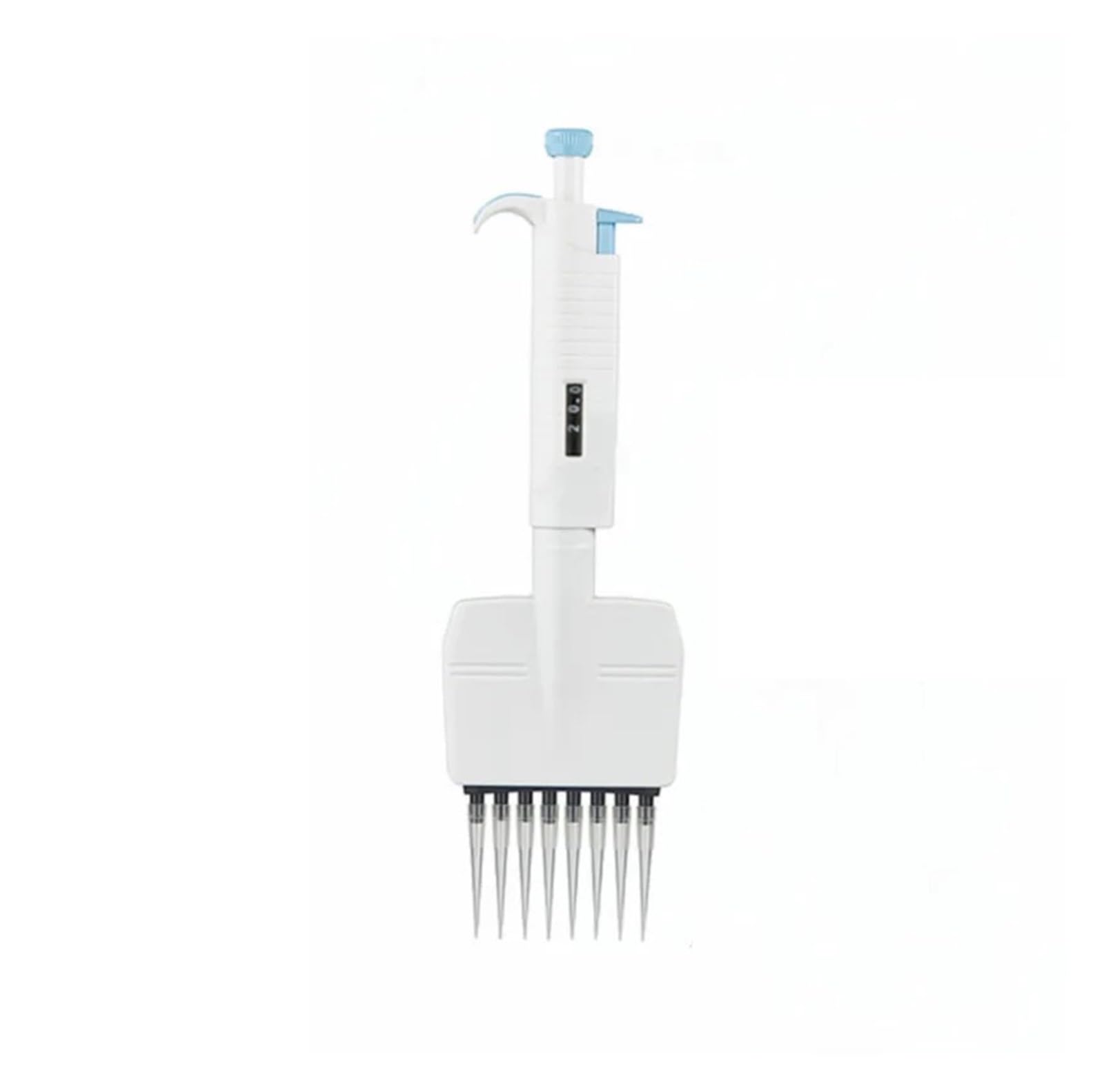 JXYQ Adjustalbe 8 12 Channel Multichannel Pipette MicroPipette All Sterile Plastic Pipette(8 channel 0.5-10ul)