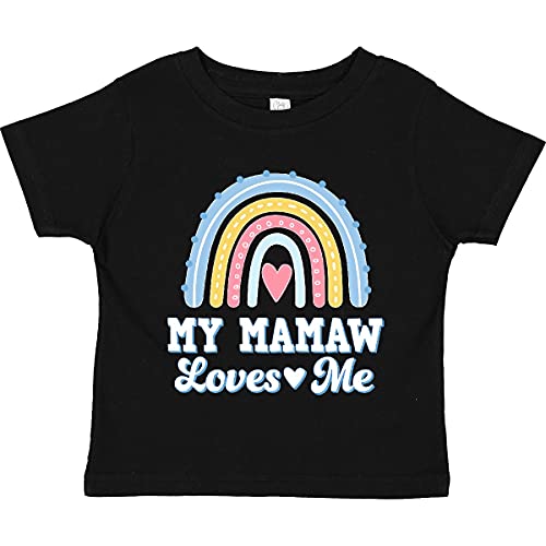 inktastic My Mamaw Loves Me Girls Retro Rainbow Toddler T-Shirt