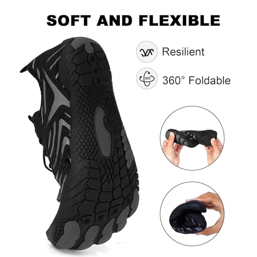 Hike Barefoot Shoes for Women Men Wide Toe Box Athletic Waterproof Trail Running & Non-Slip Barefoot Footwear4