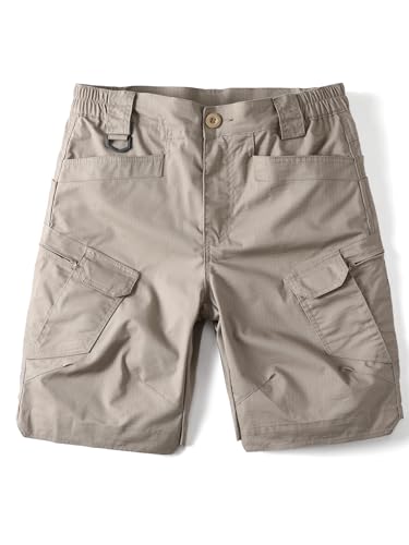 Men's Outdoor Tactical Stretch Cargo Shorts Ripstop Work Hiking Shorts
