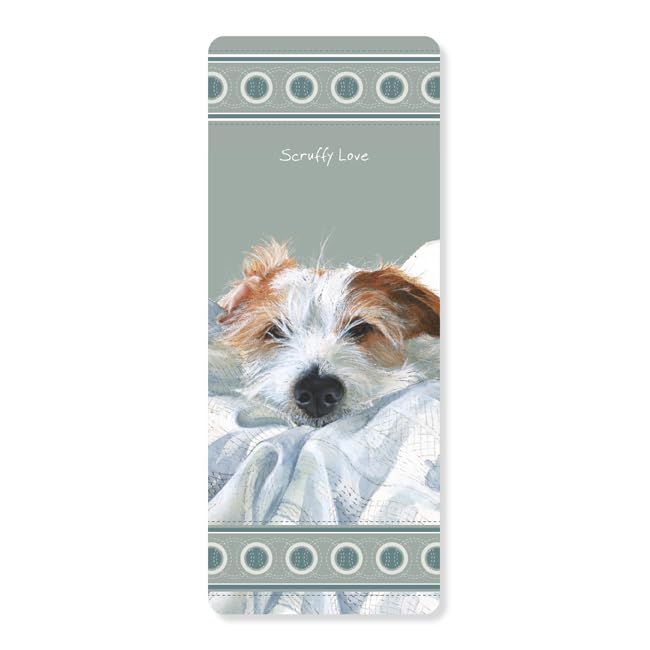 The Little Dog Laughed Bookmark - 'Scruffy Love' Wirehaired Jack Russell Terrier - Dog Themed Reading Accessory