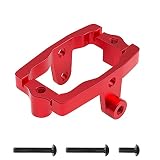 GLOBACT RC Servo Mount 6061-T6 for 1/18 TRX4M RC Crawler Upgrades Parts (Red)