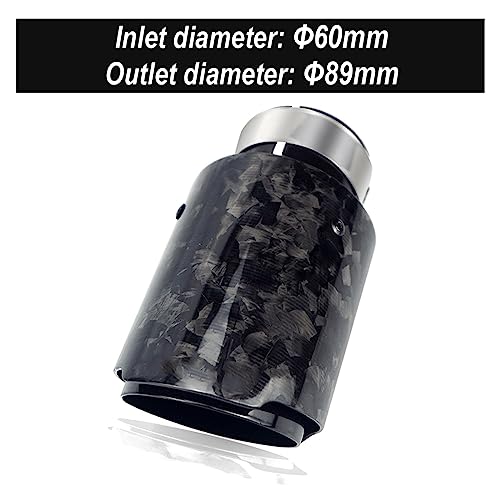 Buse de silencieux noire pour soigner le look de votre voiture lors des rassemblements et des sorties