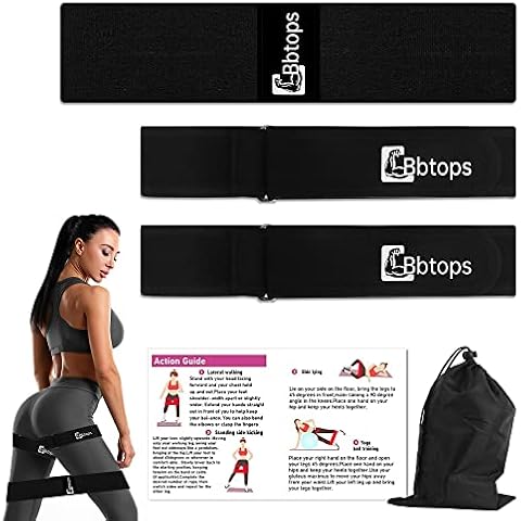 Booty Workout Bands for Women Glutes (3pcs Bands),Bbtops Restriction Bands for Working Out, Blood Flow Restriction Bands for Butt,Legs Glutes,Squats,Hip Thrusts,Thigh Toning Cover