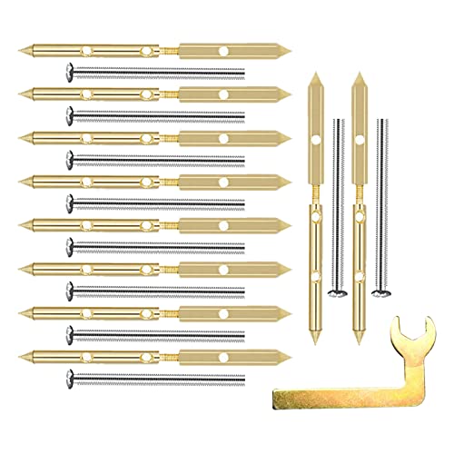 VideoPUP Gold 120 Type Bottom Box Screw Fixing Support Rod Electrical Accessories (10 Repair Tool+10 Screws+1 Wrench)
