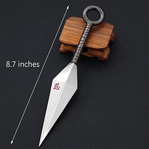 Larmuroki Full Size Metal Kunai, Comes With A Stand, Anime Figures Sword, 8.7" Action Figure Collection For Display & Cosplay, Nice Gift(Kw) #TOP1
