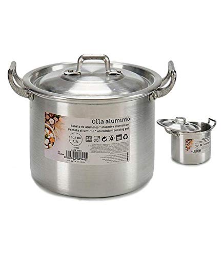BigBuy Home Olla De Cocción Lenta Aluminio (16 X 14 X 18,5 Cm)