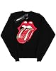 Rolling Stones Men's Christmas Tongue Sweatshirt Large Black #1
