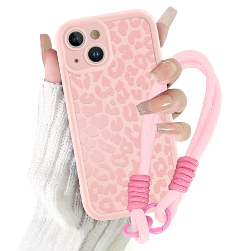 ZhuoFan Custodia Con Cordino Per IPhone 14 Pro – Trasparente Con Fiori, Antiurto E Hands-Free