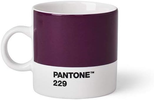 Pantone 101040012 Ceramic Espresso Cup 6.20 x 8.60 x 6.15 cm, Ceramic, Aubergine, 6,20 x 8,60 x 6,15 cm