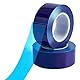 nbeads 400 m Blaue Oberflächen-Schutzfolie, 5cm Breites PE Abdeckfolie Barrier Film Roll Staubschutzfolie Glasschutzfolie Für Fenster Glas Metall Kunststoff
