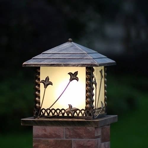 Solución de iluminación para jardines oscuros: farol de aluminio impermeable E27 4