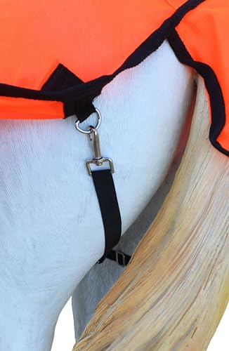 Image of 60 inch Horse Sheet Summer Spring Airflow Mesh Orange 73411