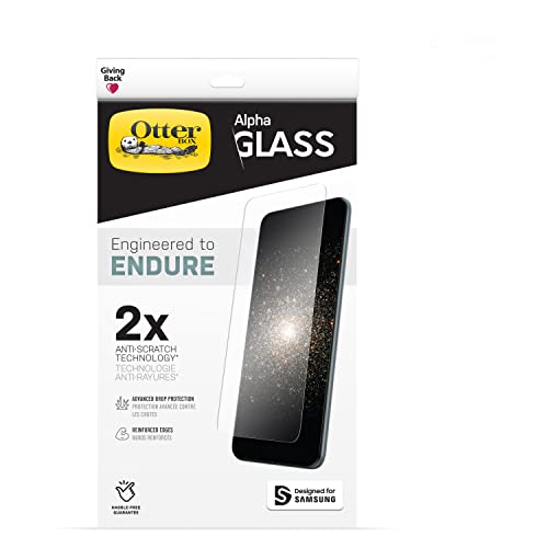 Écran Galaxy S21 FE 5G cassé évité avec le verre transparent OtterBox