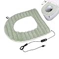 Heated Toilet Seat Cover - Temperature Adjustable Toilet Seat Pad, Comfortable Heated Toilet Seat | USB Powered Toilet Seat Warmer For Bathroom, Perfect For Warmth And Comfort In Cold Seasons